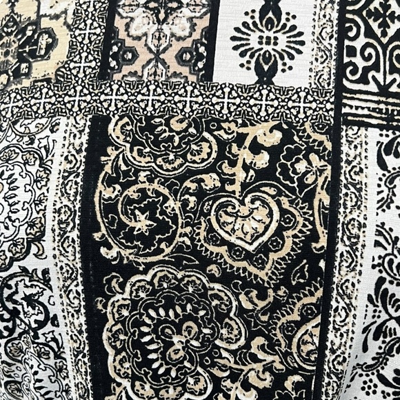 Three Pink Hearts Black and White Halter Maxi Sundress - Picture 9 of 16